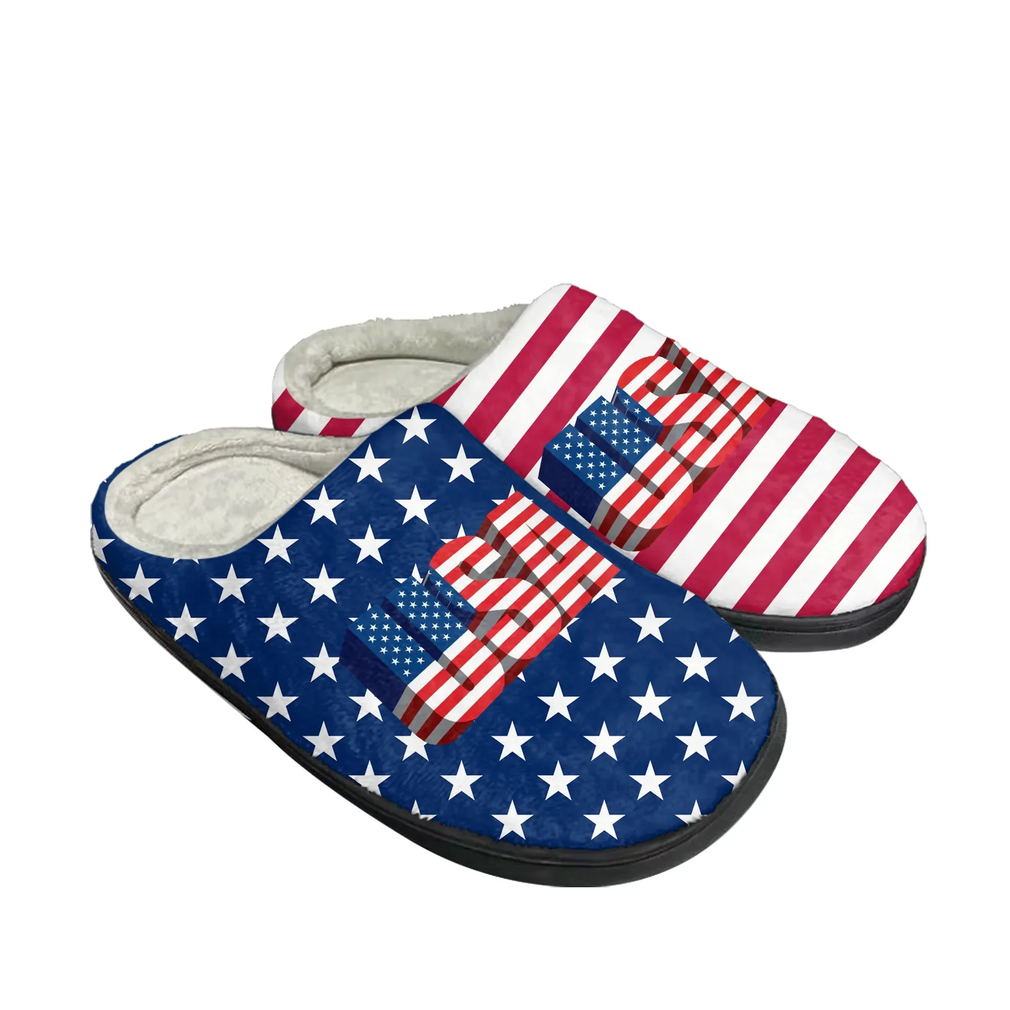 Men Shoes Red - American Flag USA Blue Red White