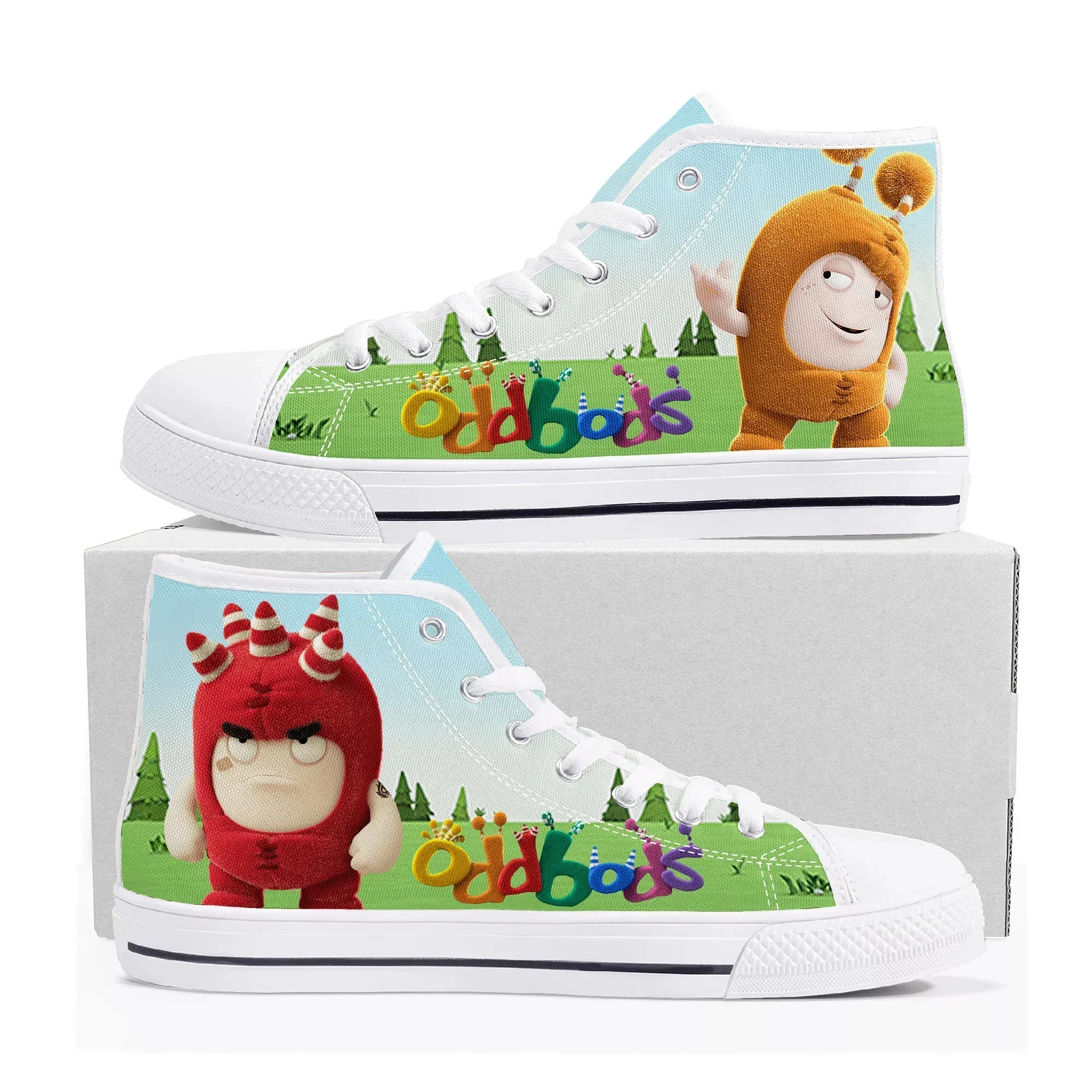 Men Shoes Singapore - Oddbods High Top Sneakers Mens Womens