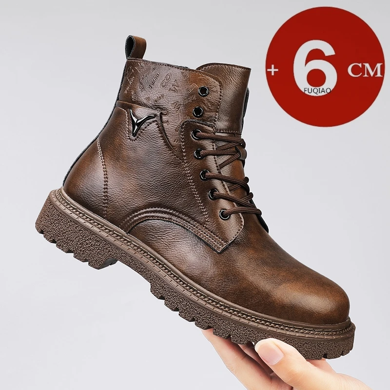 Men'S Shoes Dq - 6cm Invisible Height Increasing Men Boots