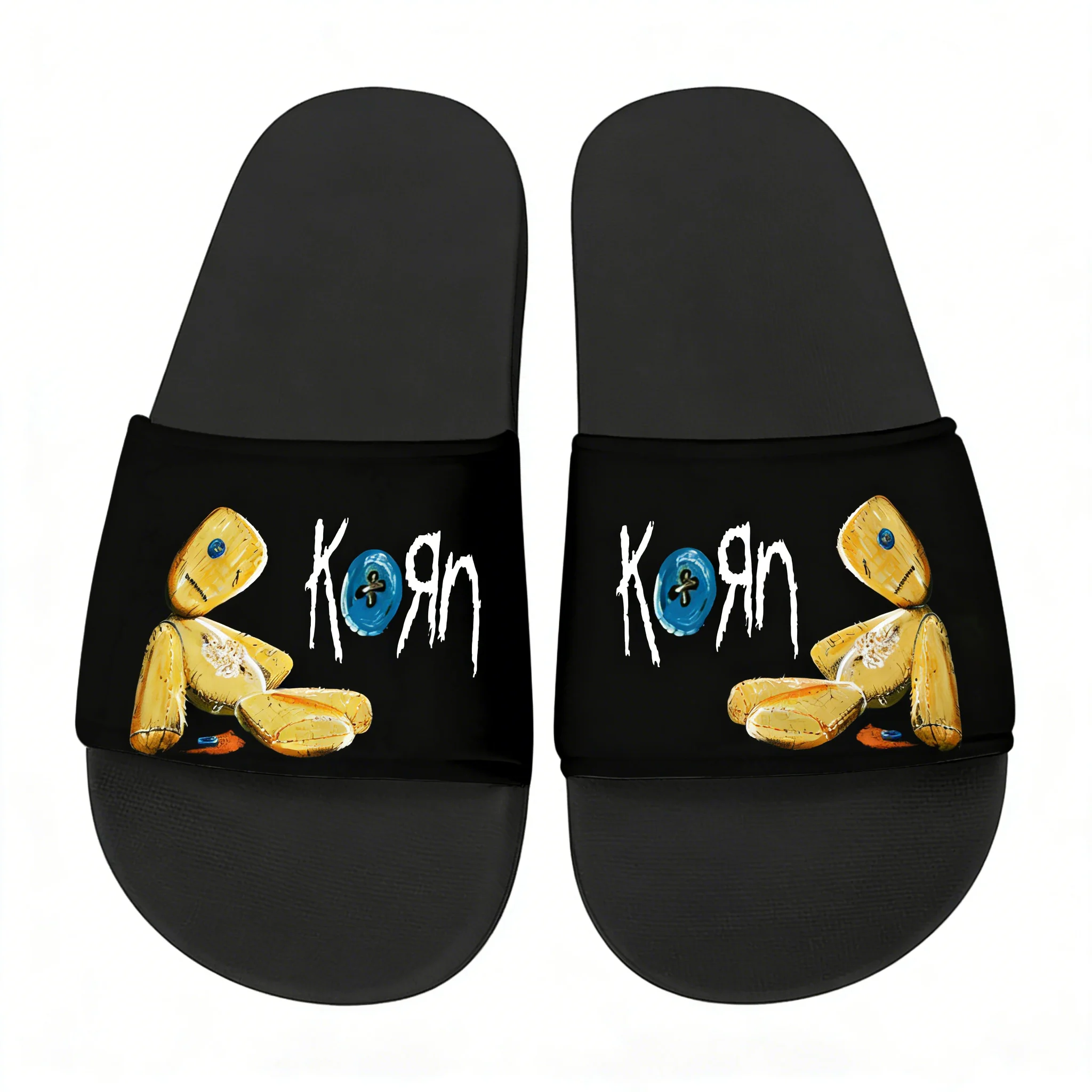 Men'S Shoes In Style - Korn Rock Band Slippers Home Water