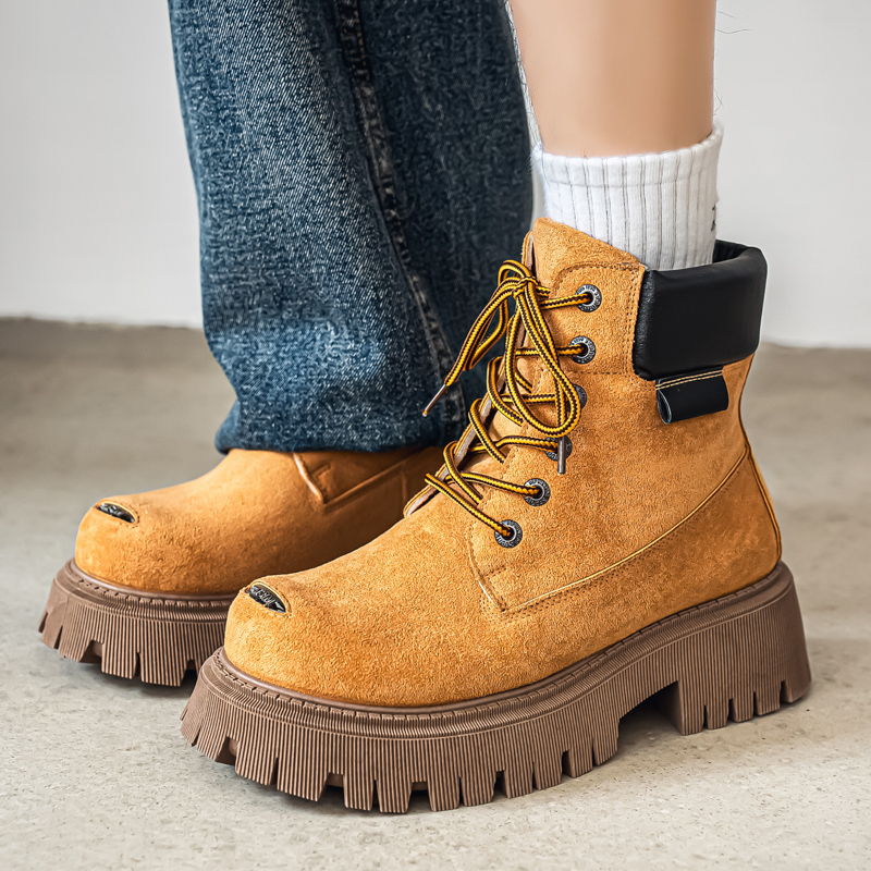 Men'S Shoes Dq - Classic High Top Boots Outdoor Leather