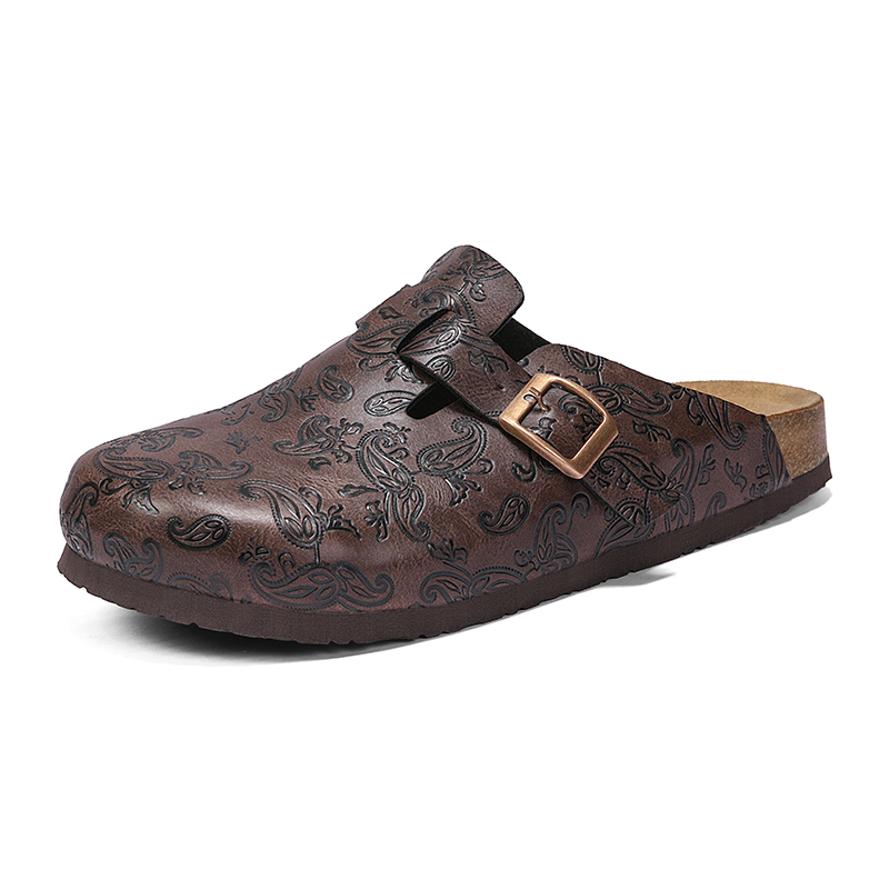 Men'S Shoes Birkenstock - Classic Style Cork Slip-On Sandals Backless