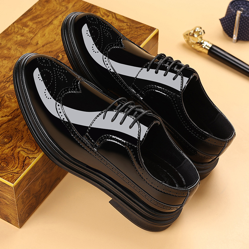 Men's Patent Leather Brogue Dr - Oxford Brogue Leather 评论和价格