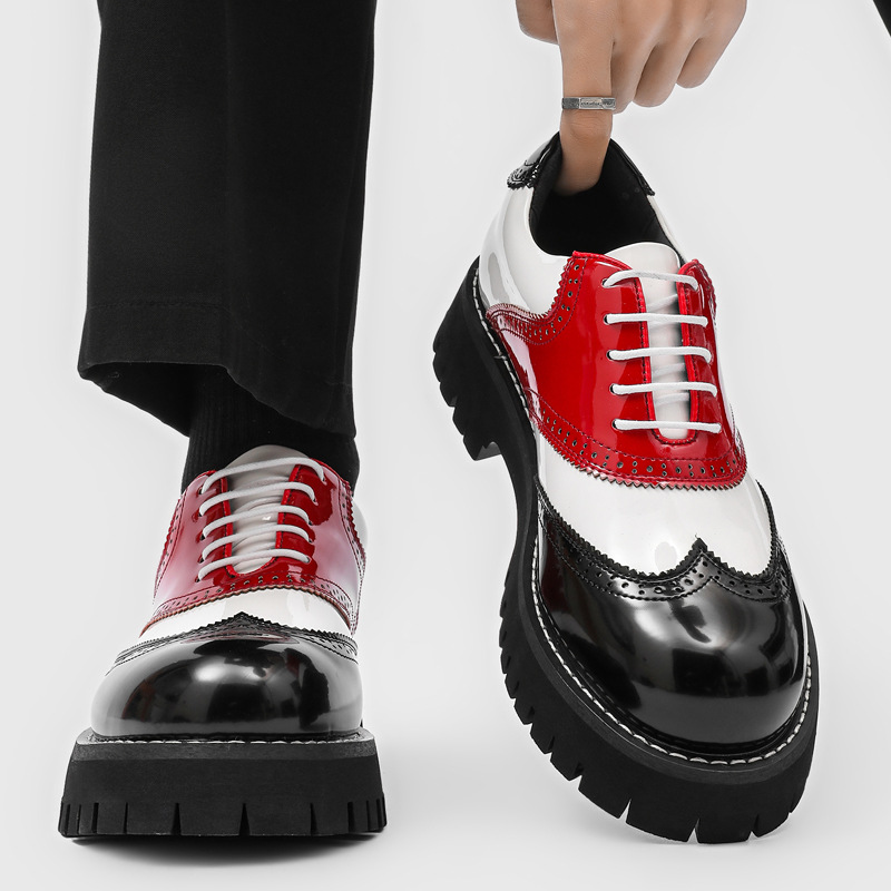 men's fashion hip hop rock pla - Oxford Brogue Leather 评论和价格