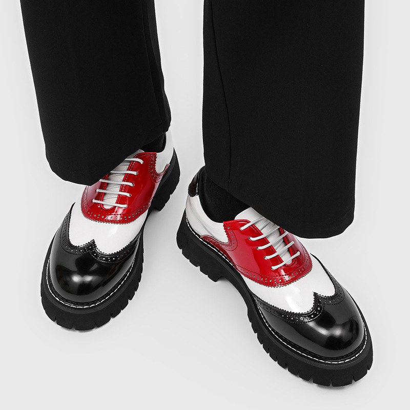 men's fashion hip hop rock pla - Oxford Brogue Leather 评论和价格