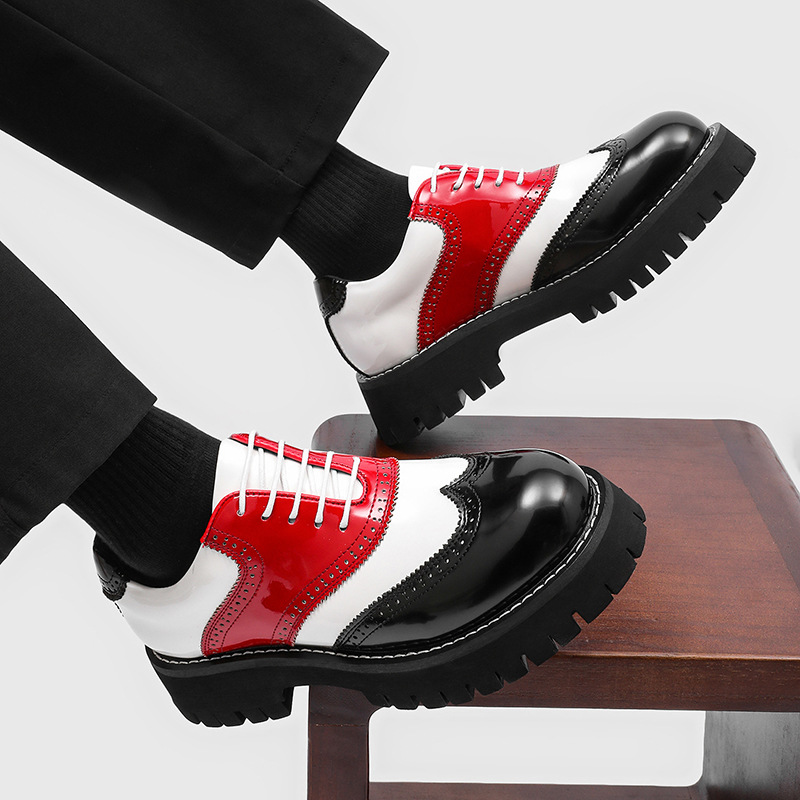 men's fashion hip hop rock pla - Oxford Brogue Leather 评论和价格