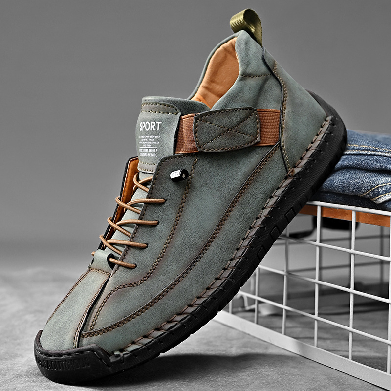 Handmade Leather Men Shoes Cas - Men'S Shoes Size 42 In Us 评论和价格