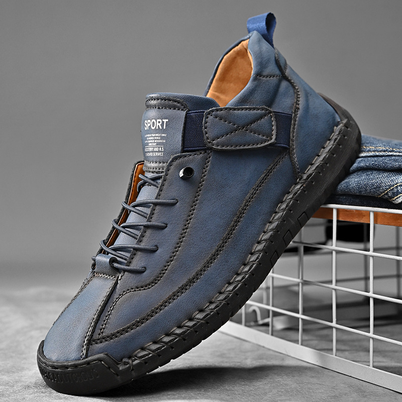 Handmade Leather Men Shoes Cas - Men'S Shoes Size 42 In Us 评论和价格