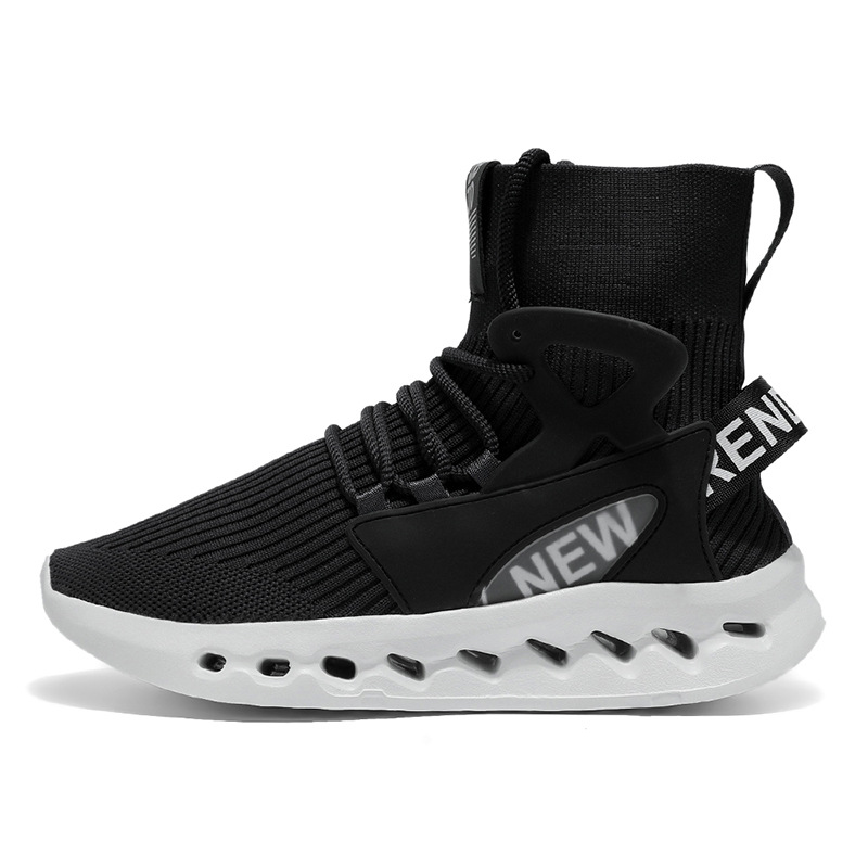 Trendy Men High Top Sock Shoes - Men Shoes Office 评论和价格