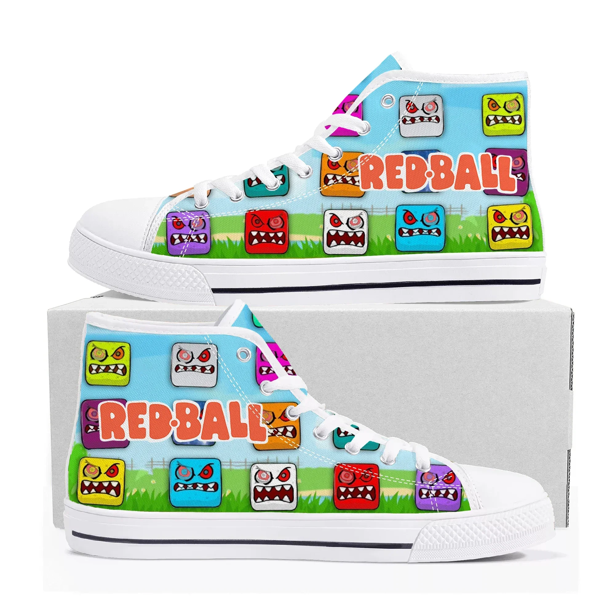 Red Ball High Top Sneakers Hot - Men Shoes Red 评论和价格