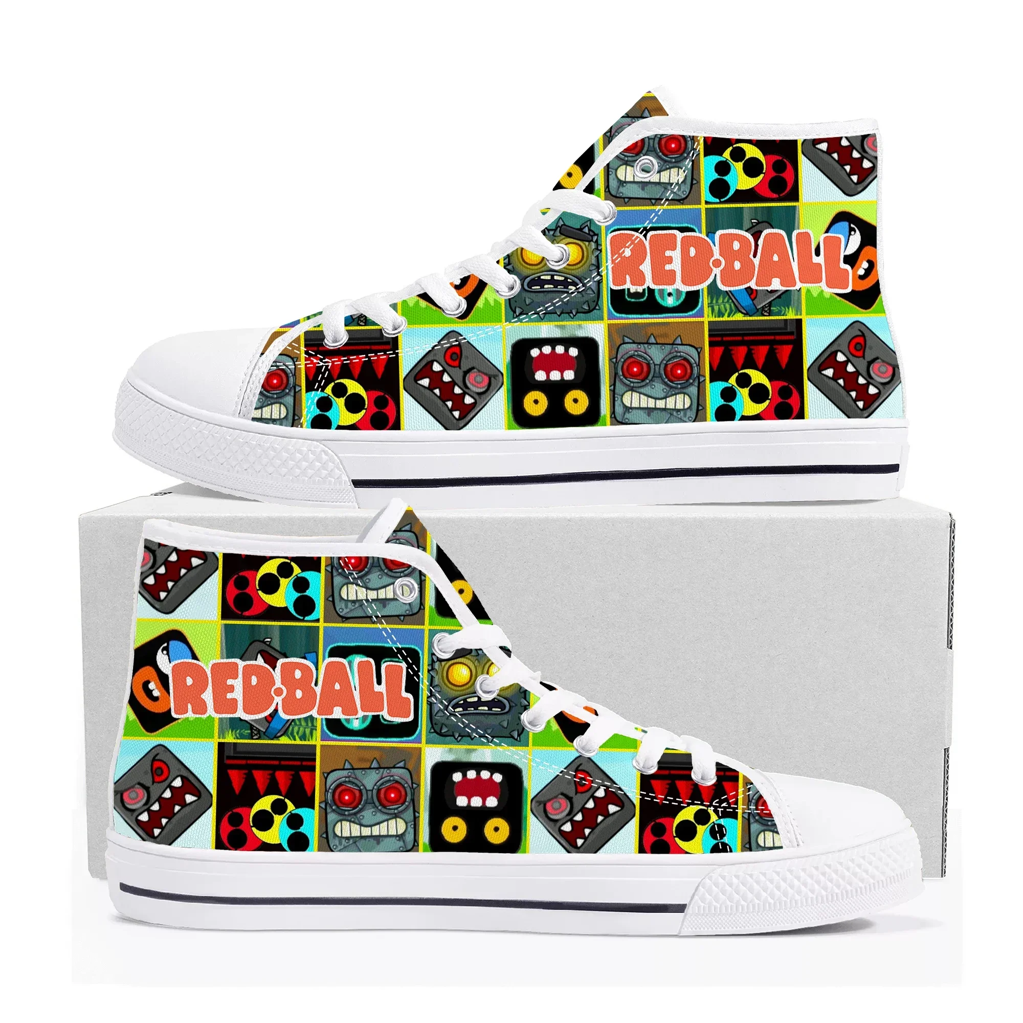 Red Ball High Top Sneakers Hot - Men Shoes Red 评论和价格