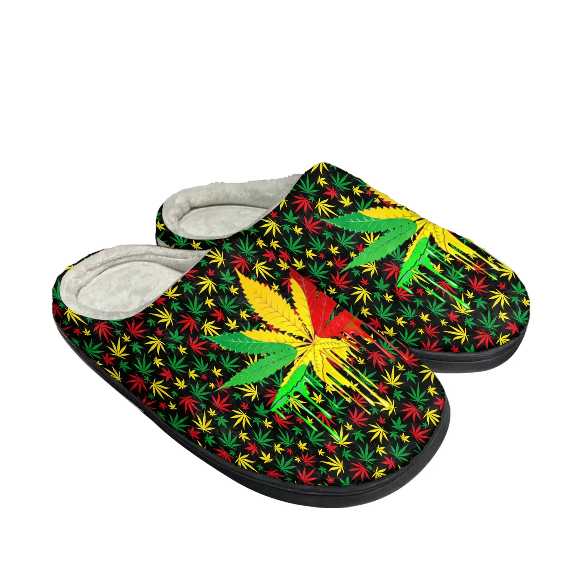 Leaf Weed Rasta Marijuana Red  - Men Shoes Red 评论和价格