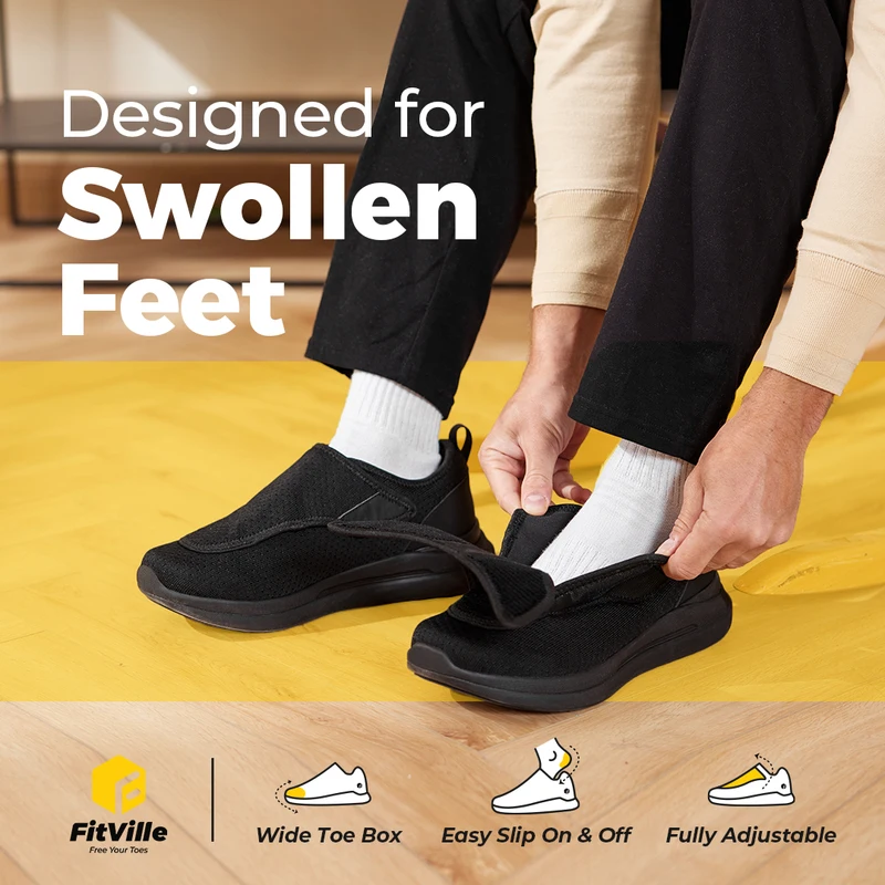FitVille Extra Wide 2E Men'S D - Men'S Shoes Diabetic 评论和价格