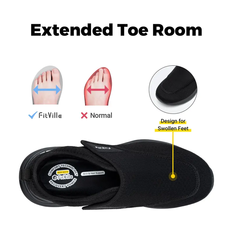 FitVille Extra Wide 2E Men'S D - Men'S Shoes Diabetic 评论和价格