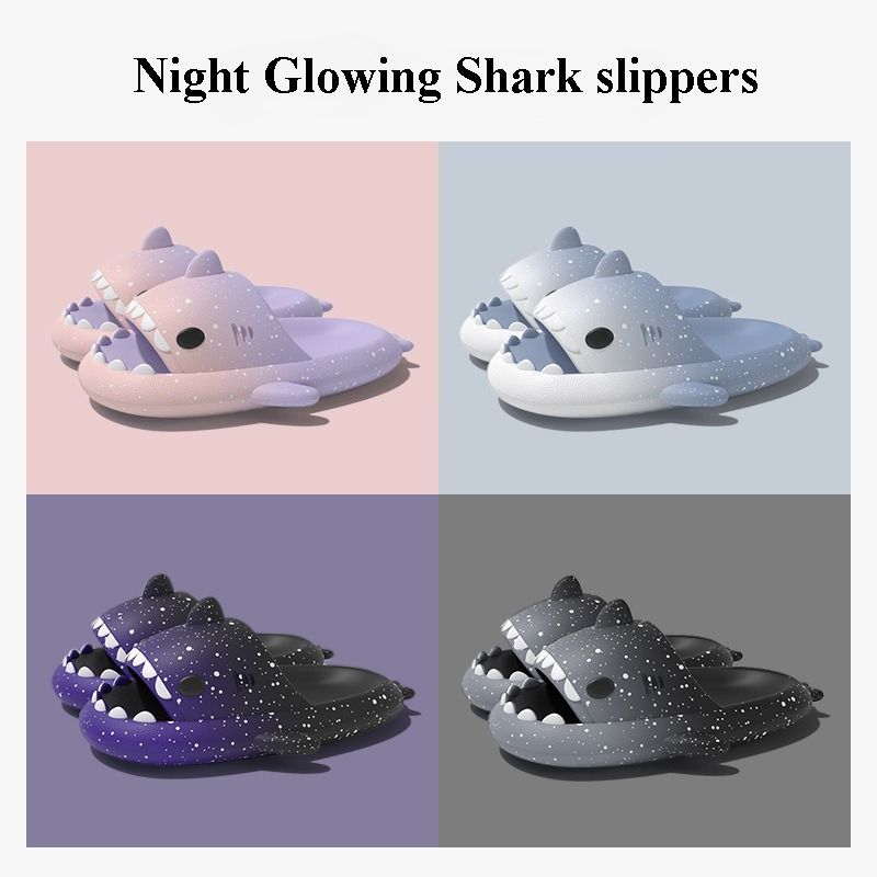 Cute Cartoon Shark Slippers Fo - Men'S Shoes In Style 评论和价格