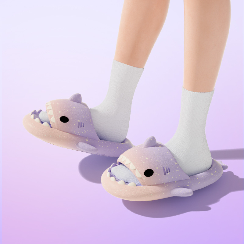 Cute Cartoon Shark Slippers Fo - Men'S Shoes In Style 评论和价格