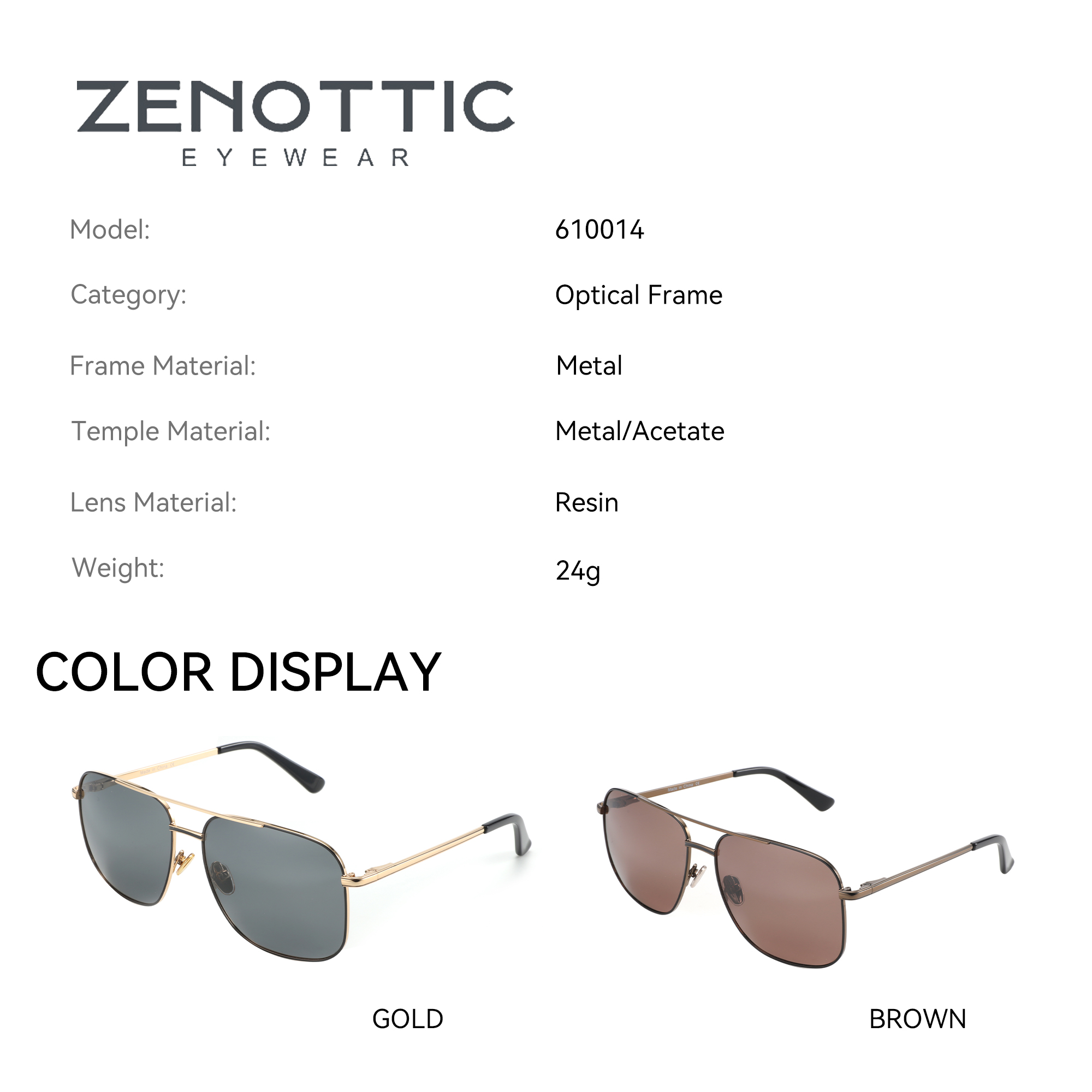 ZENOTTIC Pilot Metal Prescript - Men Shoes Zegna 评论和价格