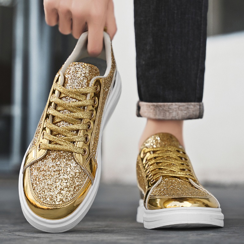 Gold Men's Sneakers 2025 New L - Men'S Shoes Size 42 In Us 评论和价格