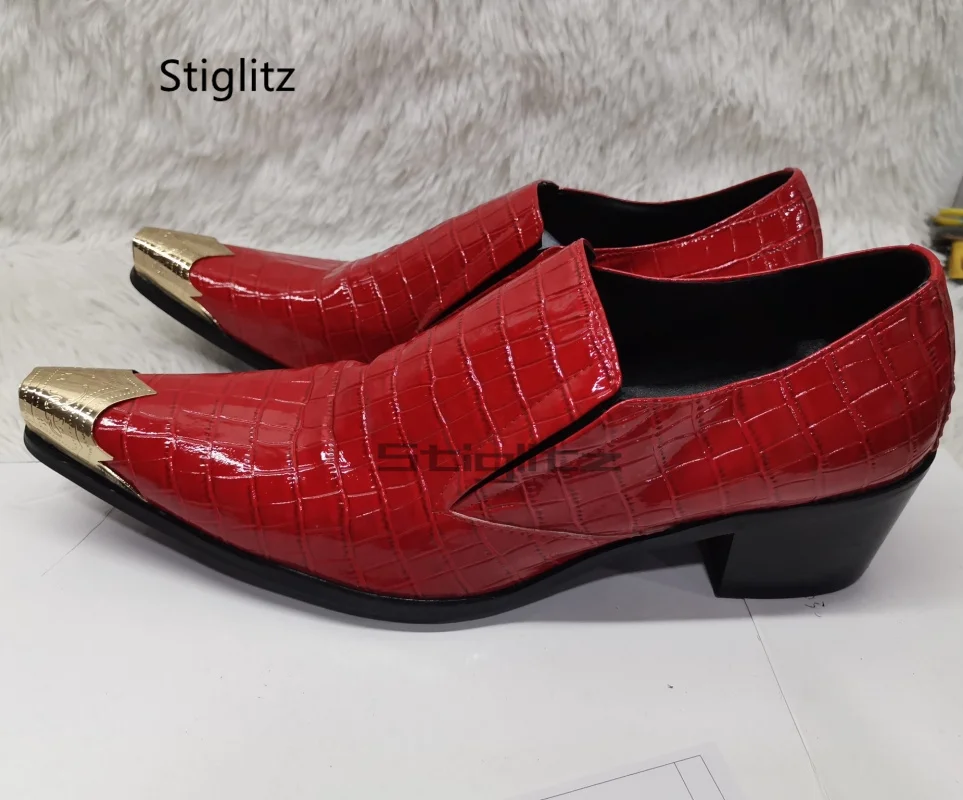 Red Patent Leather Men's Shoes - Men'S Shoes Size 42 In Us 评论和价格