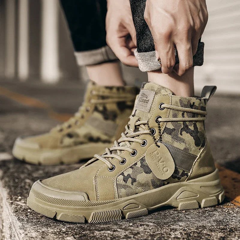 High-Top Boots for Men Autumn  - Men'S Shoes Dress Casual 评论和价格