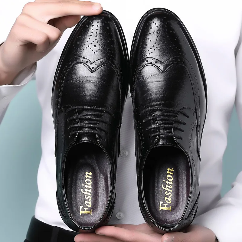 Oxford Shoes Genuine Calfskin  - Oxford Brogue Leather 评论和价格