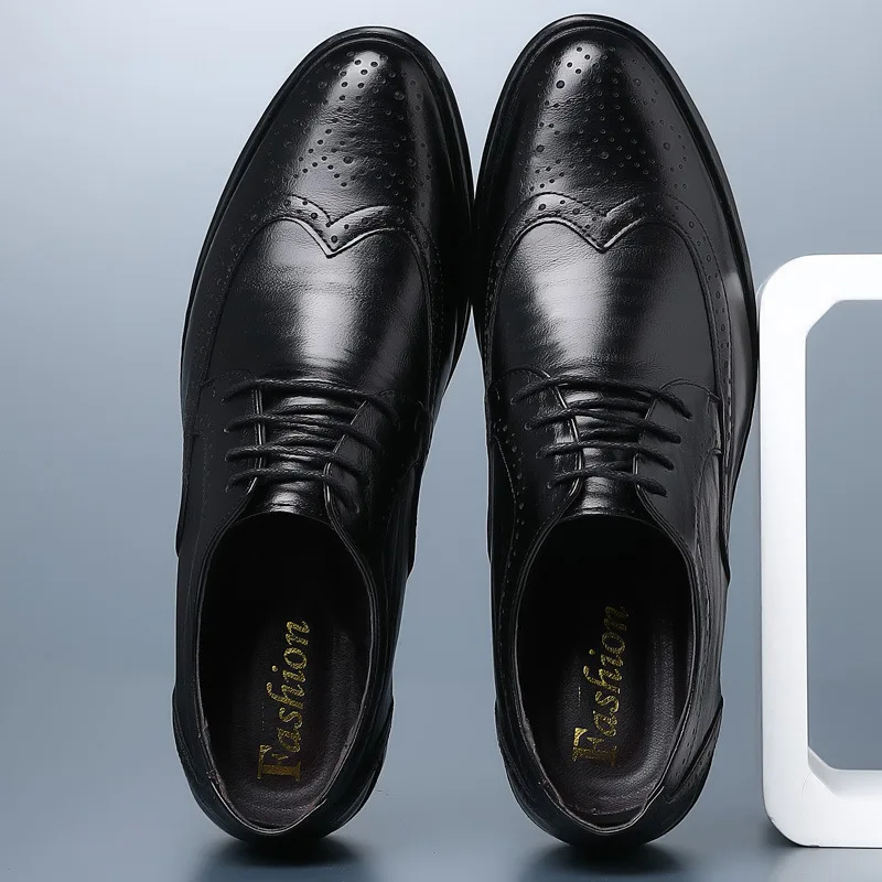 Oxford Shoes Genuine Calfskin  - Oxford Brogue Leather 评论和价格