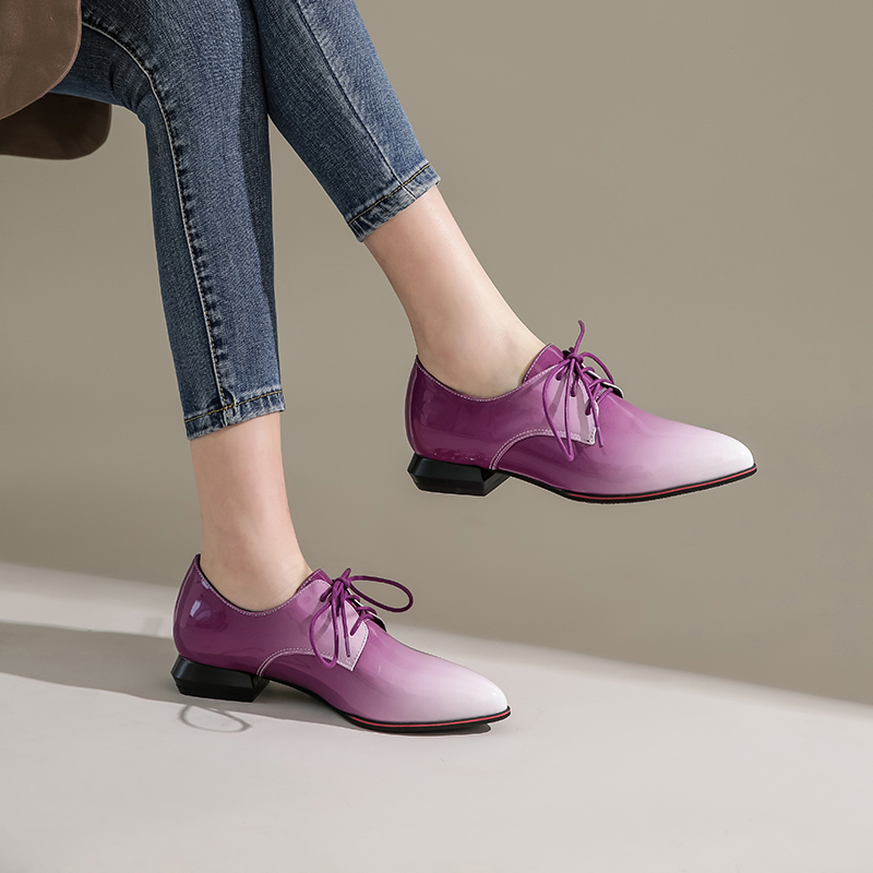 British Women Oxfords Gradient - Oxford Brogue Leather 评论和价格