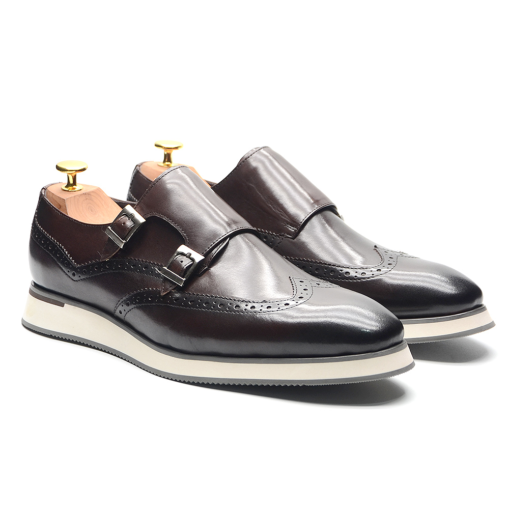 European Luxury Mens Sneakers  - Oxford Brogue Leather 评论和价格