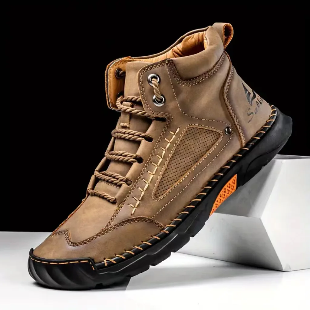 Men's Hand-stitched Boots Plus - Men'S Shoes Dress Casual 评论和价格