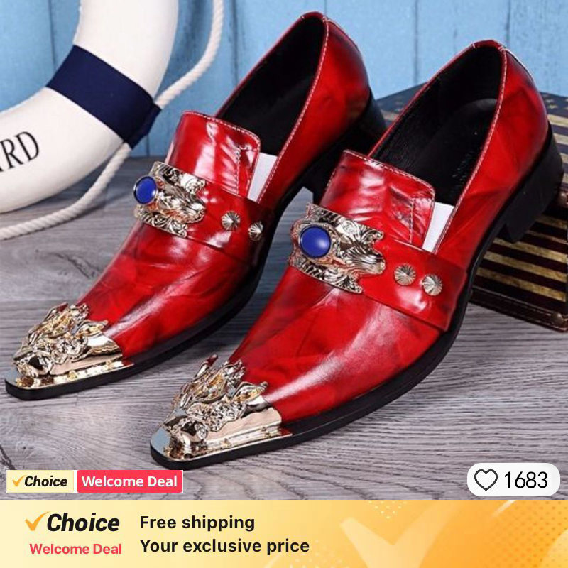 Men's Shoes Italian Style Poin - Oxford Brogue Leather 评论和价格