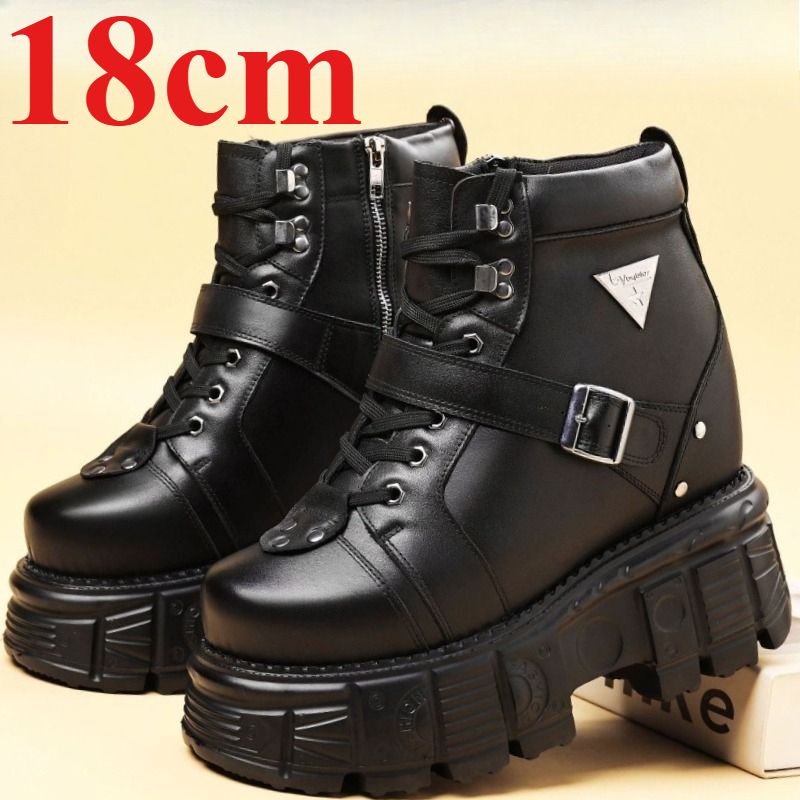 Genuine Leather Motorcycle Boo - Men'S Shoes Dq 评论和价格