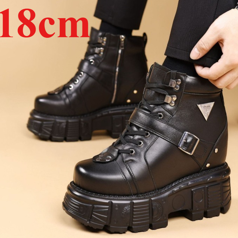Genuine Leather Motorcycle Boo - Men'S Shoes Dq 评论和价格