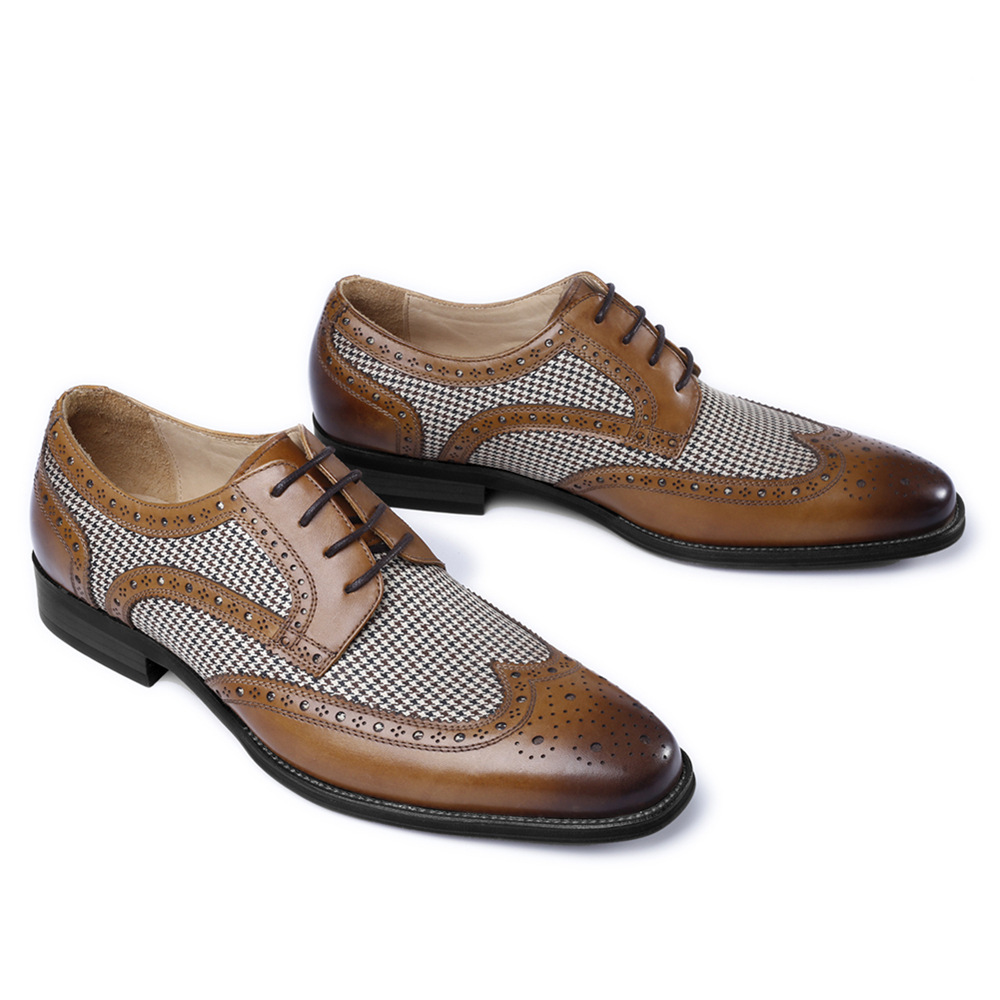 New Oxford Business Men Shoes  - Oxford Brogue Leather 评论和价格