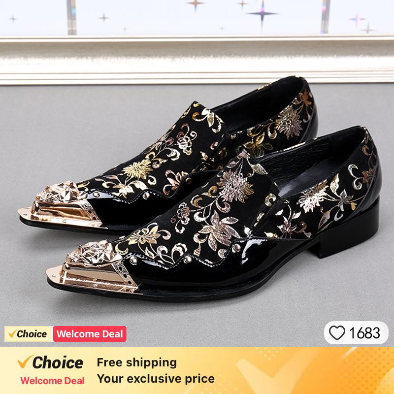 Mens patent leather black whit - Men'S Shoes Size 42 In Us 评论和价格